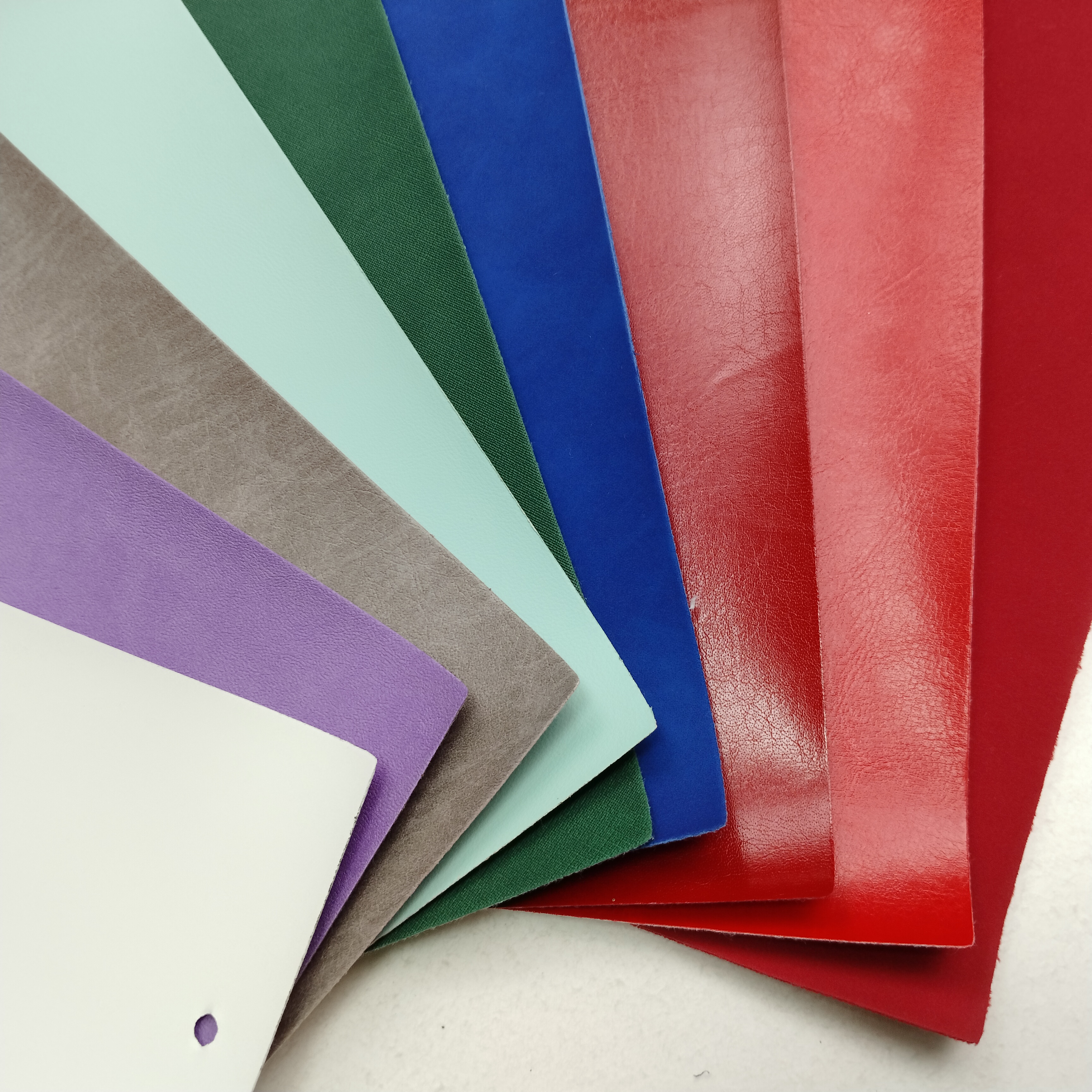 High Quality PU Printed Synthetic Thermal Suede Leather Fabric Embossed Stretch Material for Making Notebook Garment Labels