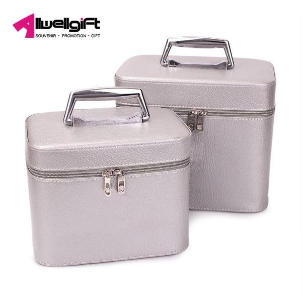 Portable Lady Large Capacity Makeup Bag PU Material Antibacterial