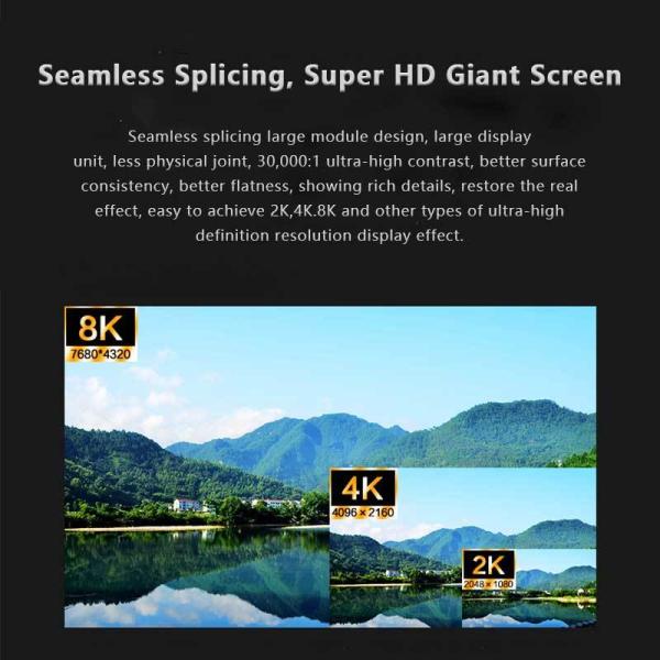 Small Pixel Pitch P0.7/P0.9/P1.2/ P1.5/P1.9/P2 COB Indoor LED Display with Ultra HD Anti-Collision for Video Wall Screen
