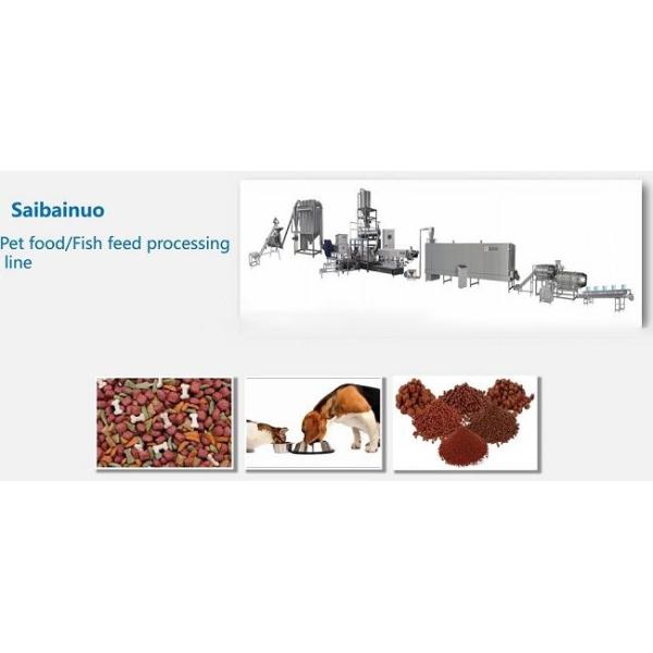 Chaîne de production automatique d'extrudeuse d'aliment pour animaux familiers moteur de Siemens de machine d'aliments pour chiens