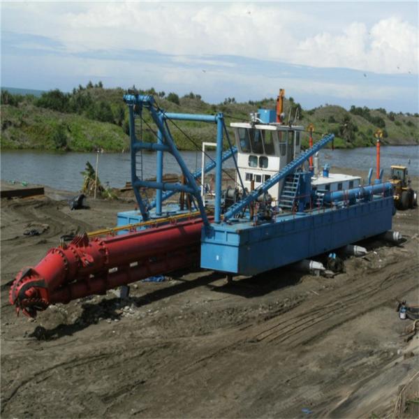 Electric Motor Hydraulic Cutter Suction Dredger with Anchor Boom