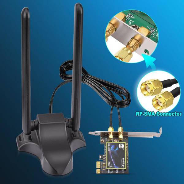 2.4GHz 5GHz 6GHz Magnetic Base WiFi Antenna