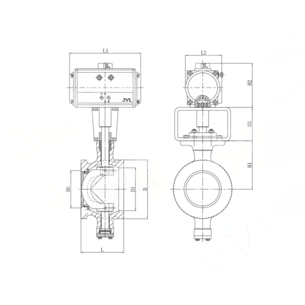 Cover-Free Design Anti-Seizure V-Type Ball Valve JL900-Q5