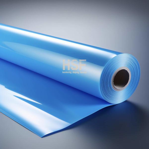 12μm Translucent Blue PET Fluorosilicone Coated Release Film with Chemical Resistance