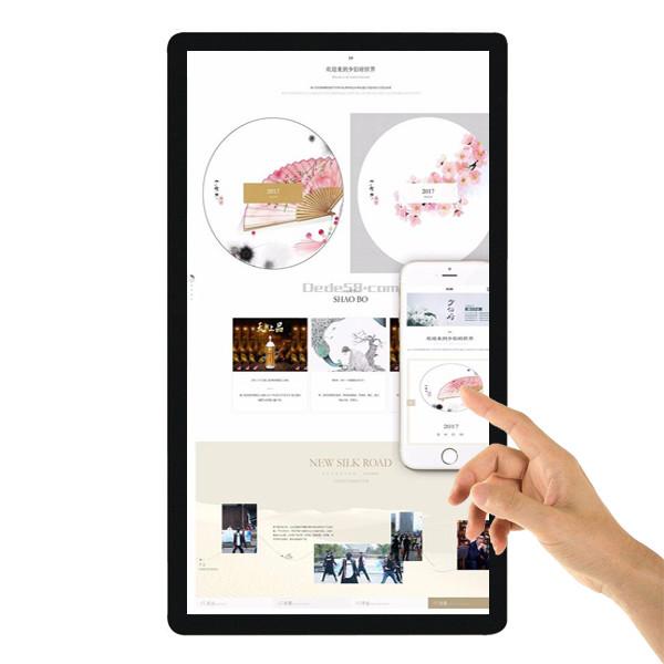 55 inch wall mounted lcd digital signage touch screen interactive kiosk inbuilt Windows system