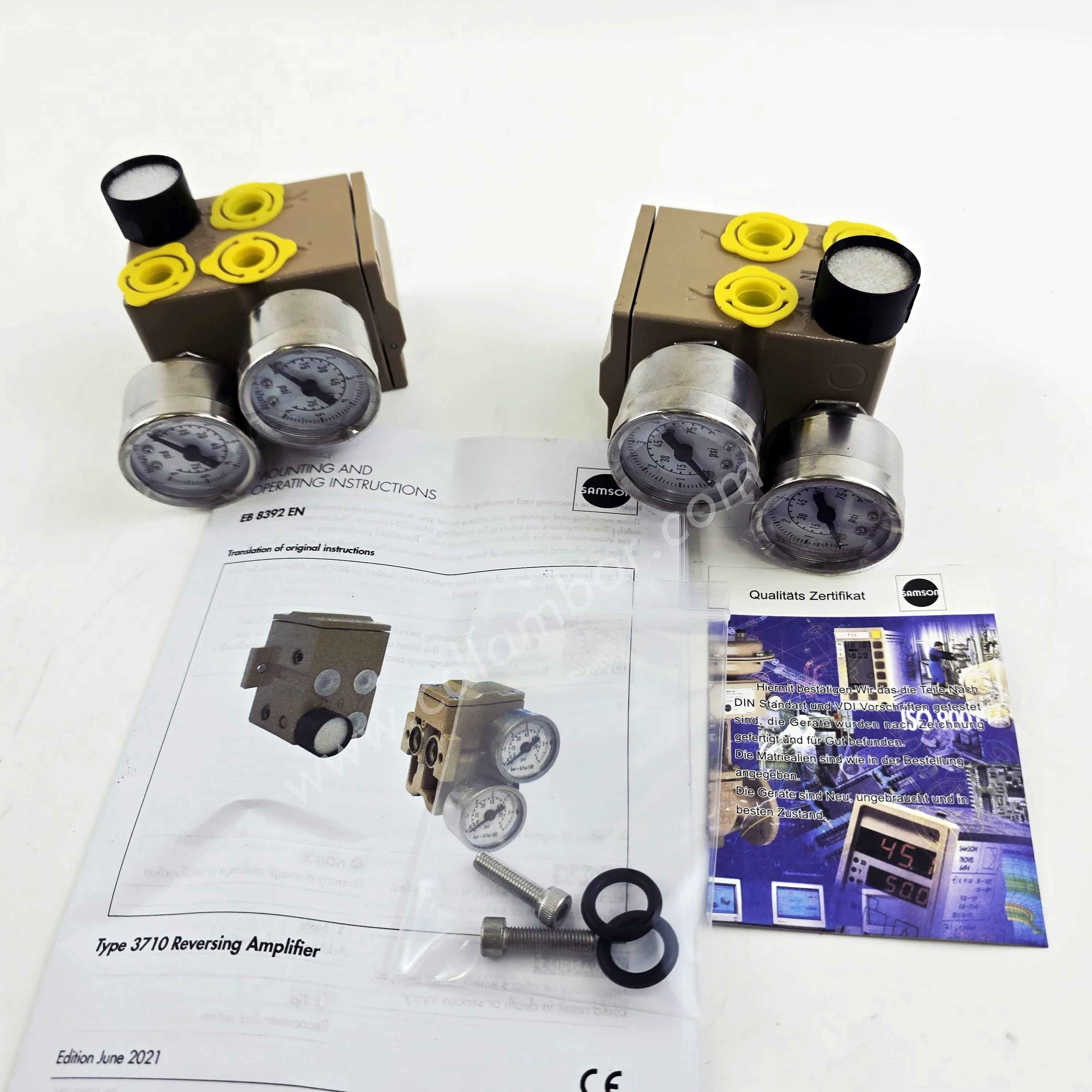 Samson 3710 Reversing amplifier with pressure gauge double acting