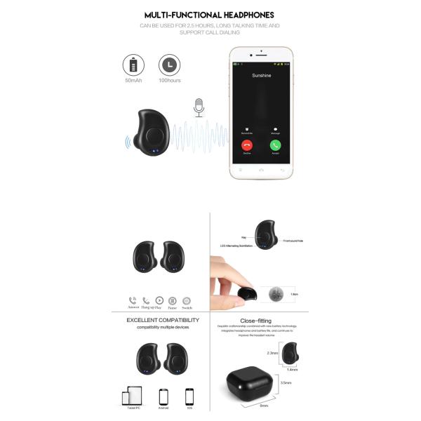 Mirror Box Ipx5 Waterproof Earbuds Recycalable Abs V5.1 Version
