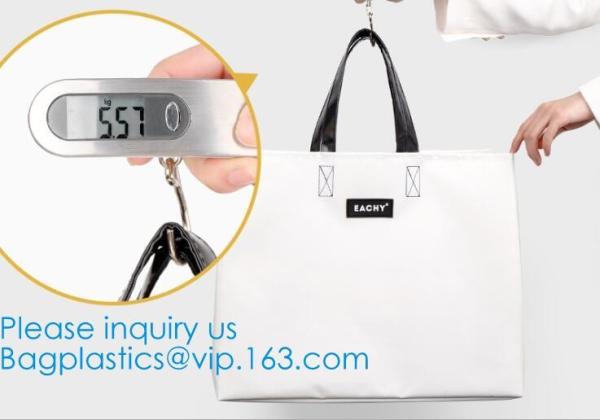 Waterproof PVC Tarpaulin Tote Bag Compact Portable Durable Tarpaulin Cloth Reflector Attached Carry-On Container