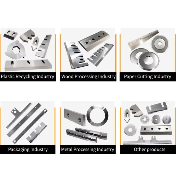 Custom Blade Special Shaped Small Industrial Machine Knife For Food Packaging Plastic Recycling SS Steel Wear Resistance