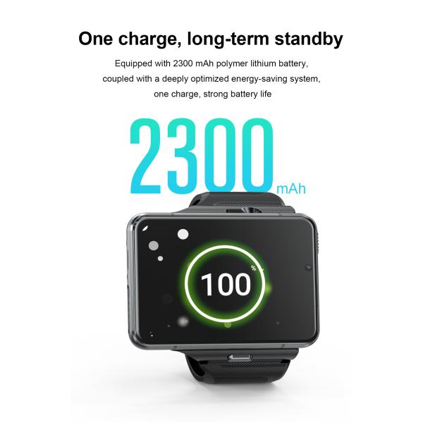 S999 2.88-Inch TFT Screen Smart Watch 4GB+64GB Storage HD Dual Camera Video Call WIFI 5G Compatibility 2300mAh Battery Email