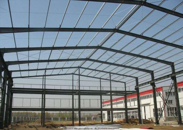 H Beam Steel Structure Poultry House Pre Engineered Farm Warehouse With Roof