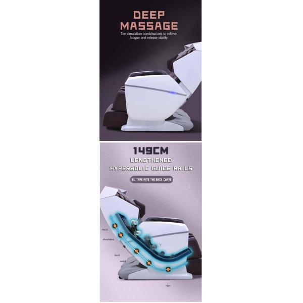 Bionic Shiatsu Massage Chair Zero Gravity Ai Tranquil Ease Massage Chair ROHS
