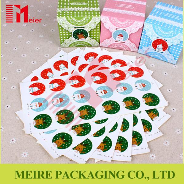 Christmas Snowman Santa Claus Decoration Label Paper Self-adhesive Sticker