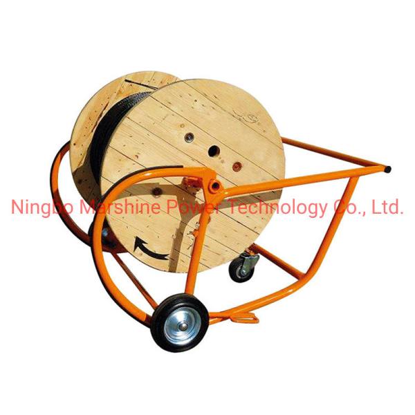 Lightweight and Transportable Foldable Cable Reel Cable Drum Stand Trolley