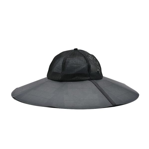 Outdoor New Solar Power Cap Custom UV Resistant Portable Rechargeable Camping Travel Fishing Mountaineering Sun Bucket Hat
