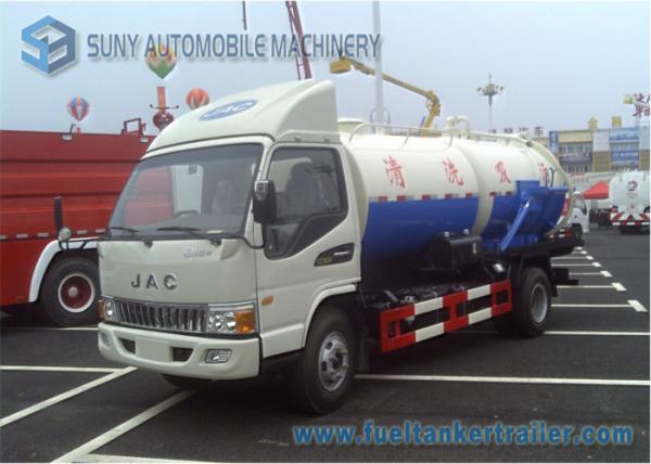 JAC 141hp 3000 L Sewage Suction Truck  With Special Vacuum Pump