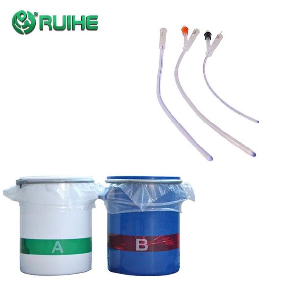 LFGB LSR Liquid Silicone Rubber Platinum Catalysts Compound Medical Balloon Hardness 60 Shore