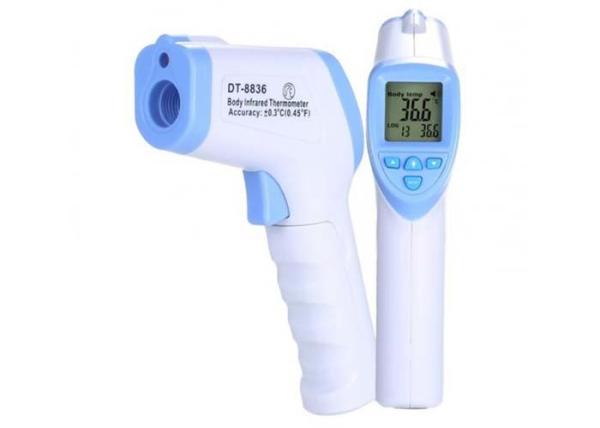 White Touch Free Infrared Thermometer Infrared Temp Gun 3-7cm Measuring Distance