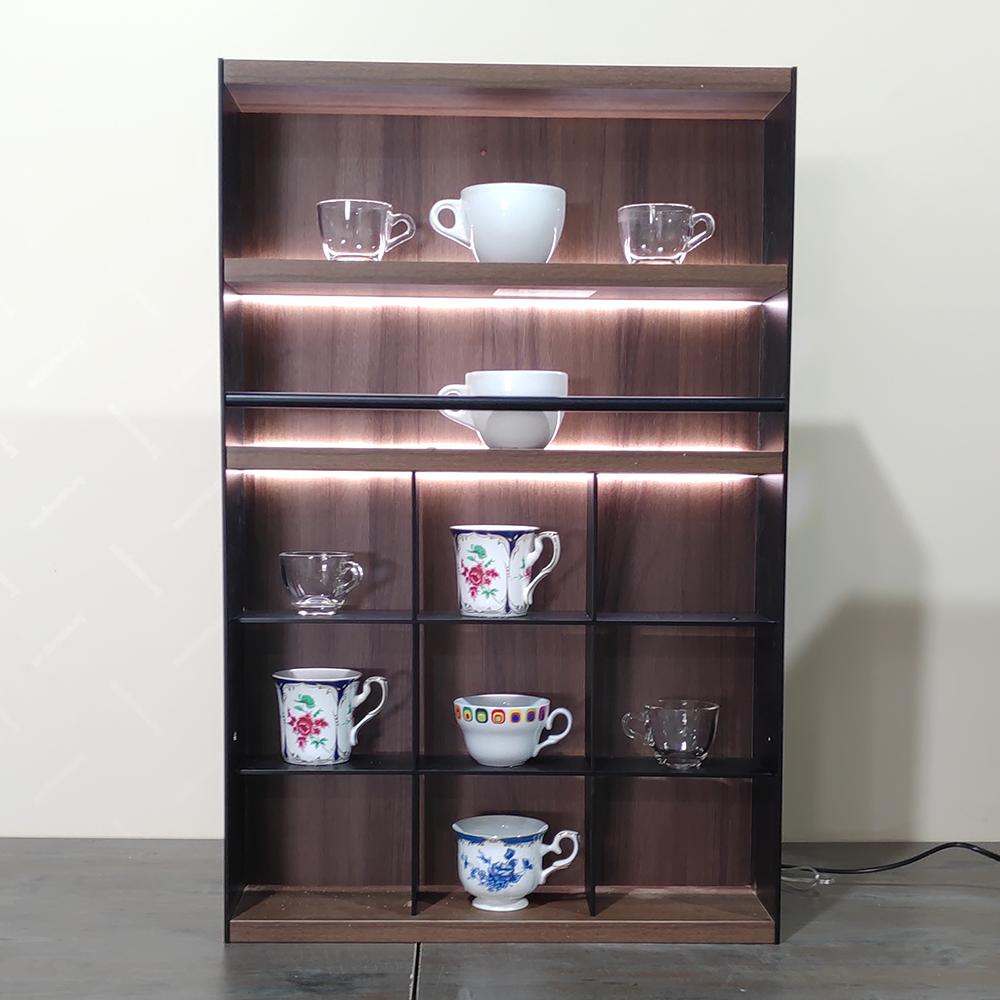 Italy Style Cabinet Aluminum Wood Storage Holders & Racks for Kitchen Wine Display Bar Cabinet