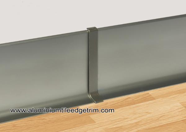 Luxury Matt Champagne Aluminium Shadowline Skirting With 8cm Height