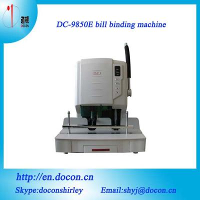 DC-9850E semo-auto bill binding machine