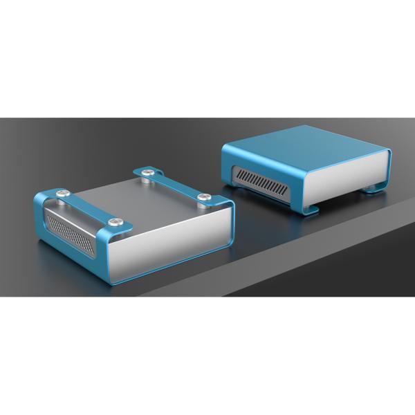 L'anodisation a expulsé la boîte en aluminium de tôle de clôture de cas fendu