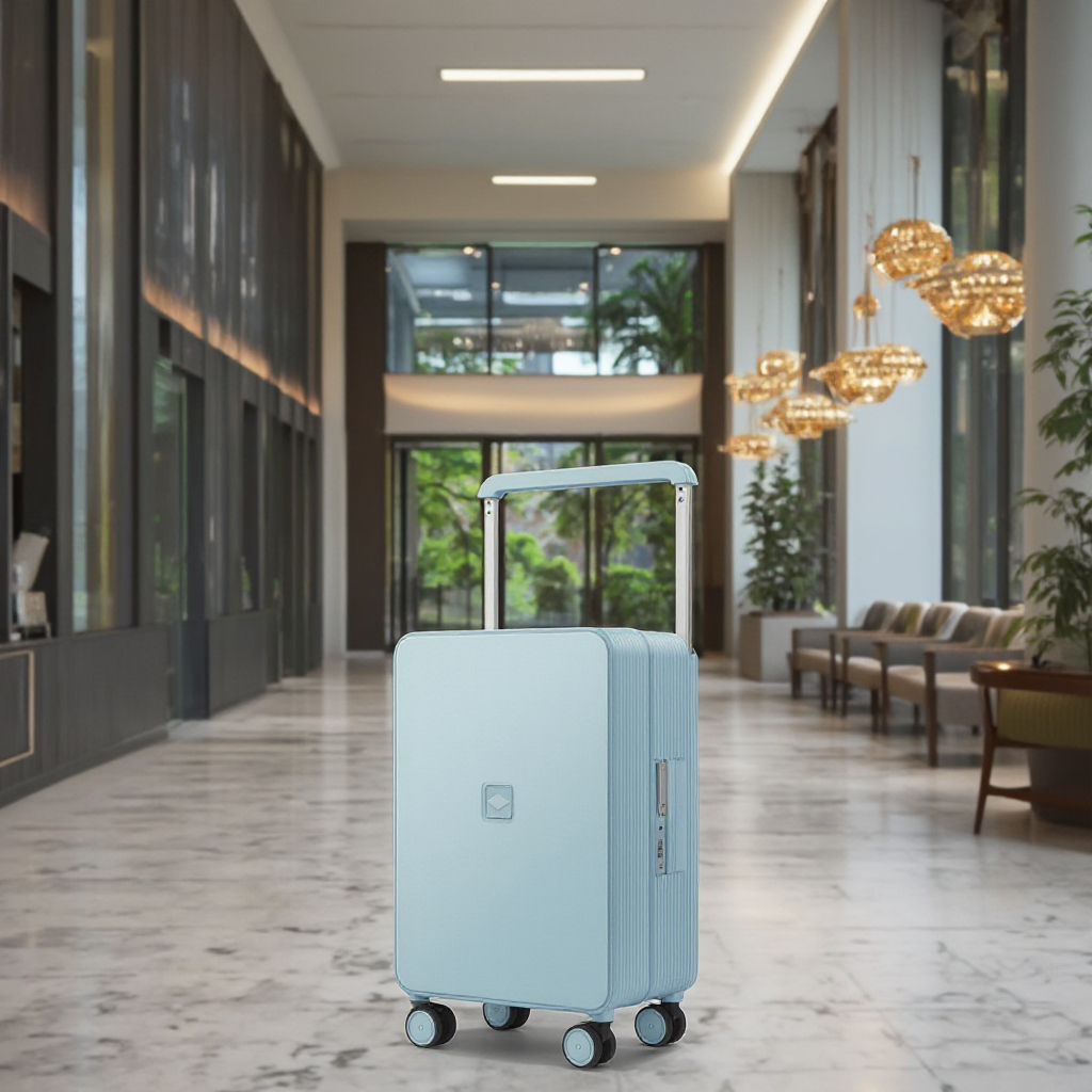 Hot Selling 20-Inch PC Carry-On Luggage with Custom Logo TSA Lock and Spinner Caster Unisex Travel Suitcase