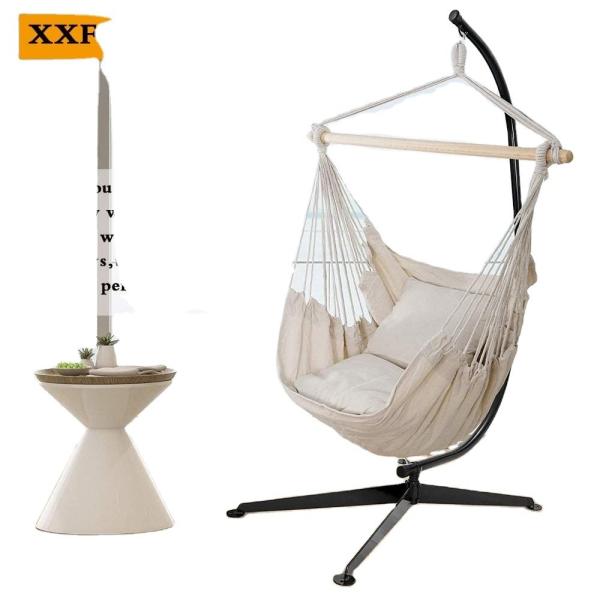 Hanging Patio Swing Chair With Furniture For Modern Design And 21.5kg Metal Stand