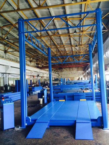 hydraulic high rise four post car lift ramp