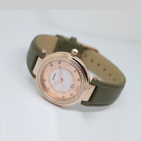 Fashion Watches For Girls With Diamonds , Fashionable Watches For Ladies, OEM Leather Strap Watch