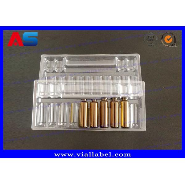 Изготовленная на заказ коробка фармацевтической упаковки для пробирок 10pcs 2ml Amp с пластиковыми подносами