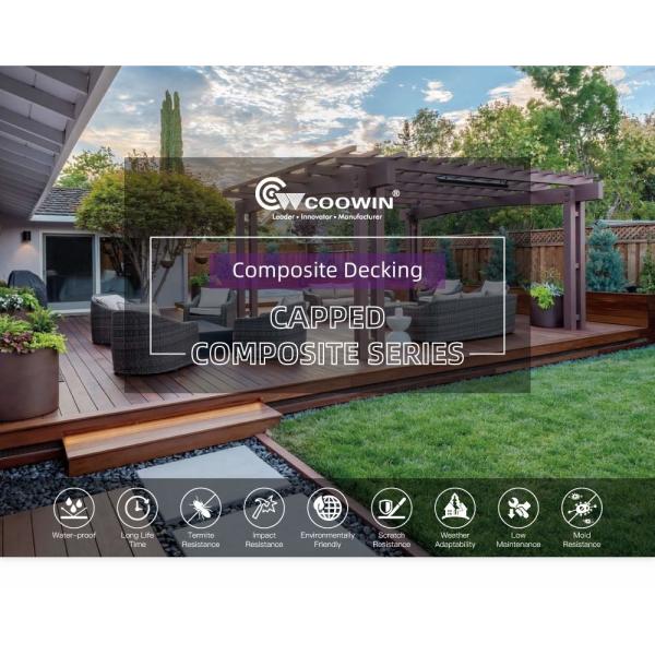 Верхний поставщик в Teak доск Китая на открытом воздухе составном украшая темном