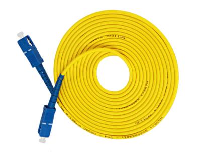 FTTH SC UPC 3M Gigabit Simplex Optical Fiber Jumper SC To SC Fiber Jumper
