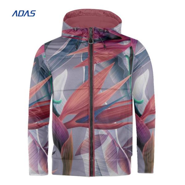 Waterproof Full Dye Sublimation Hoodies Baseball Windbreaker Jacket