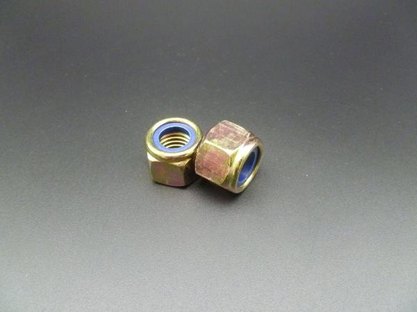 M7-1.0 DIN 985 Class 8 Zinc Finish Steel Nylon Insert Lock Nut