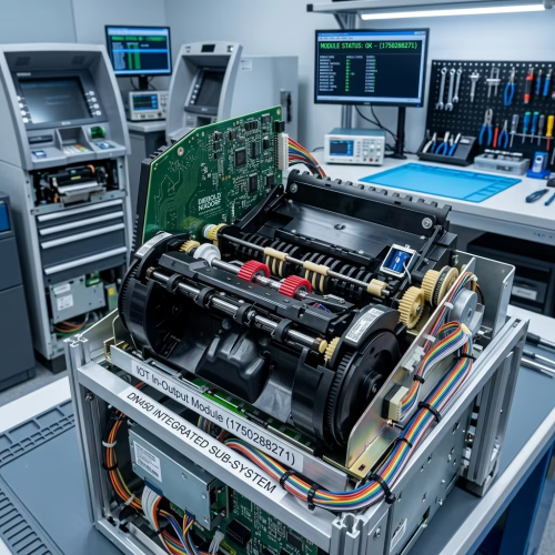 01750288271 Wincor Diebold Nixdorf (DN) IOT In-Output Module Customer Tray ATM Machines Parts Models bridges the gap between the internal note processing mechanics and the customer DN200/250/400/450
