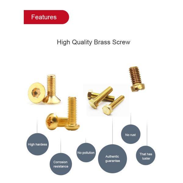 Система метрических измерений Плоская шестеренковая головка латуни Машинный винт с черной оксидной отделкой