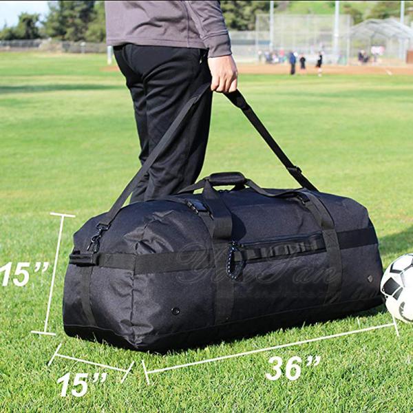 Heavy Duty Oxford Fabric Sports Duffle Bags With 4 Air Ventilation Holes