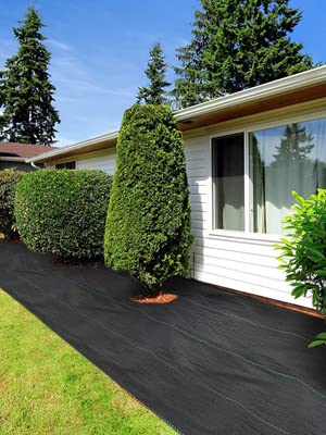 Garden Weed Barrier Landscape Fabric Durable & Heavy-Duty Weed Block Gardening Mat, Easy Setup & Superior Weed Control
