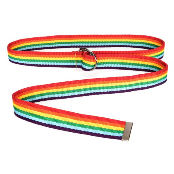 Correa de nylon del deber de la correa los 3cm de la tela elástica del estiramiento del arco iris