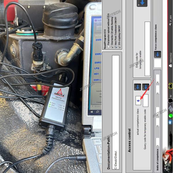 Pronto para usar Xplore Tablet +Deutz Communicator OBD Adaptador com SerDia Software para diagnóstico SerDia 2010