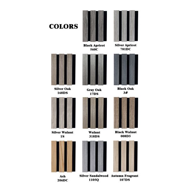 Minimalism Acoustic Wood Wall Panel MDF 3D Wall Panel