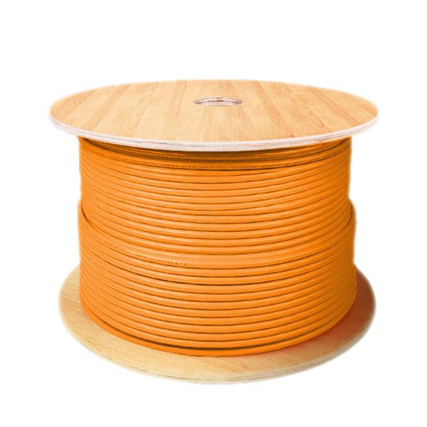 100% Copper  SFTP CAT7A Cable Orange LSZH Ethernet Cable 10Gbps 1000FT