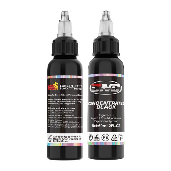 Dark Tattoo Pigment Ink Concentrated Black Cosmetic Tattoo Ink