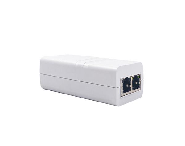 RJ45*2 Connectors IEEE802.3AT PoE Injector 52VDC 0.58A PDs Poe Power Injector