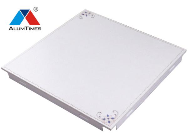 Sound Absorption Decorative Metal Ceiling Panels 300×300mm Fireproof