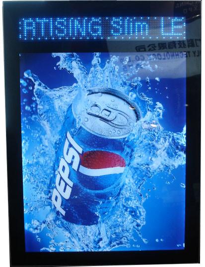 Milk Tea Shop OEM Silver 30mm Magnetic LED Light Box
