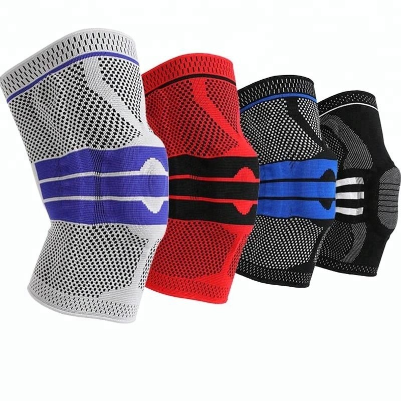 DFR357 Professional Silicone Knee Sleeve for Running Compression Sleeve Knee Support Brace