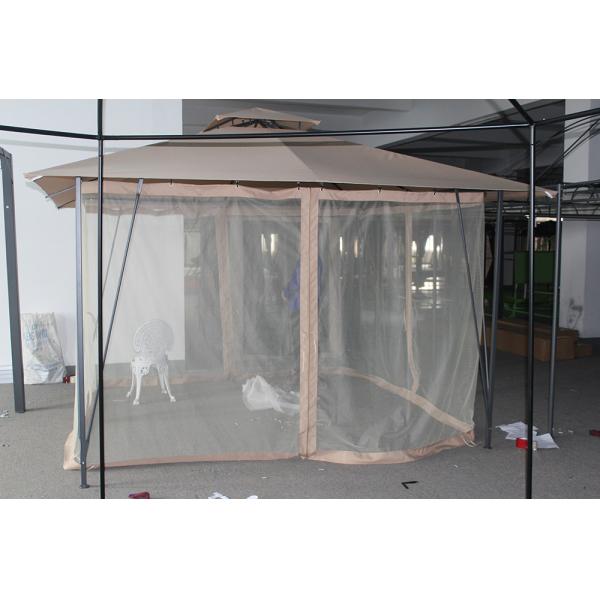 Outdoor Garden Sun Screen Aluminium Gazebo with Collapsible Frame and 3.5*3.5*2.67M Size