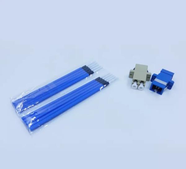 Ferramentas de limpeza de uma fibra ótica do tempo que limpam varas para o conector da fibra de 1.25mm 2.5mm